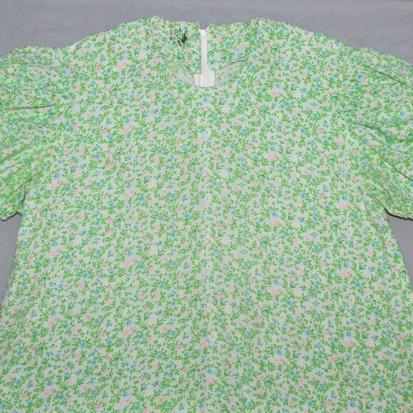 Vintage Handmade Girls Dress Size 5-6 Floral Print Retro Mod Mini Dress & Shorts - Picture 3 of 10